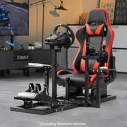 Marada Flight Racing Simulator Cockpit with Game Seat Fit for Thrustmaster HOTAS Warthog Excluding Electronics