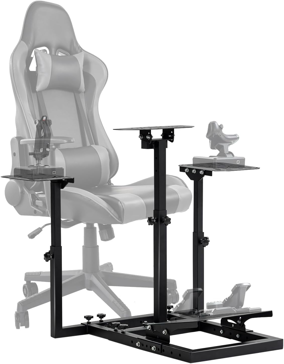 Marada Flight Simulator Cockpit Racing Steering Stand Adjustable Fit for Thrustmaster HOTAS Warthog