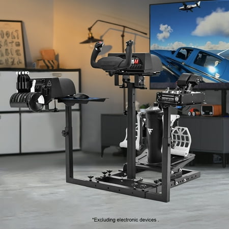Marada Flight Simulator Cockpit Racing Wheel Stand Adjustable Fit for Thrustmaster HOTAS Warthog