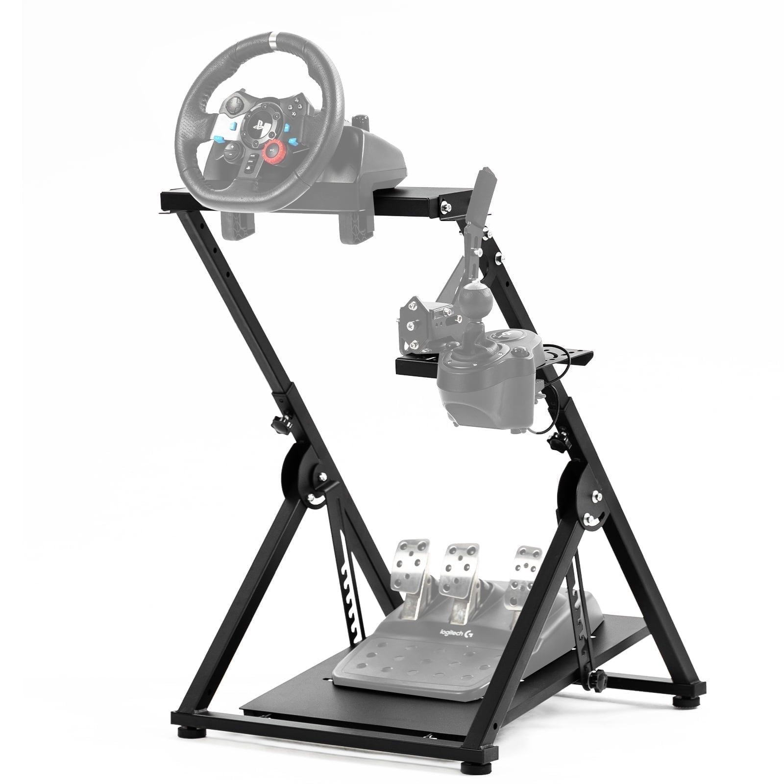 Marada Foldable Racing Sim Marada Foldable Racing Game Sim Wheel Stand Compatible with Logitech ...