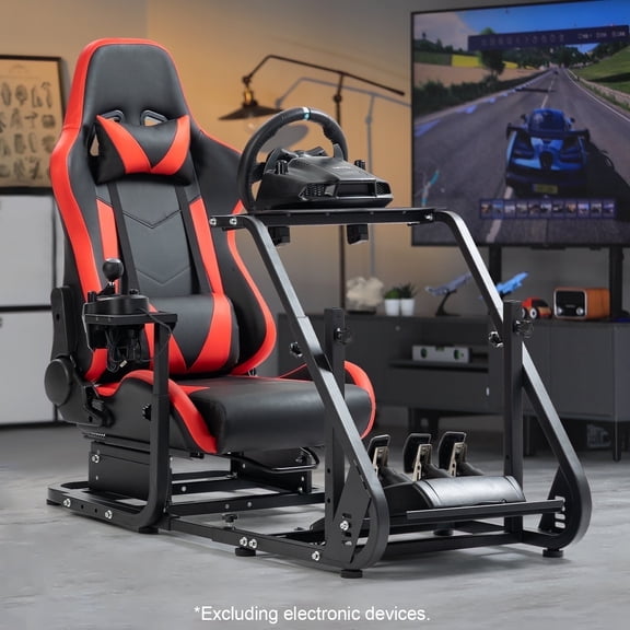 Marada Racing Simulator Cockpit with Game Seat for Logitech G29 G920 Wheel Stand