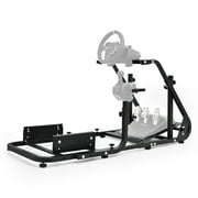 Marada Racing Simulator Cockpit with Monitor Stand, Gaming Chair Fit for G923 G920 T500 Fanatec T3PA/Tgt