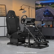Marada Racing Cockpit with Seat Foldable Compatible with Logitech G25 G27 G29 G920 Thrustmaster T80 T150