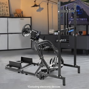 Marada Racing Simulator Cockpit Frame with Single-Screen Monitor Mount, Compatible with Logitech, Thrustmaster, Fanatec and Other Brands
