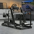 thumbnail image 1 of Marada Racing Simulator Cockpit for Logitech G920 G29, Thrustmaster T80 T150, Black, 1 of 21