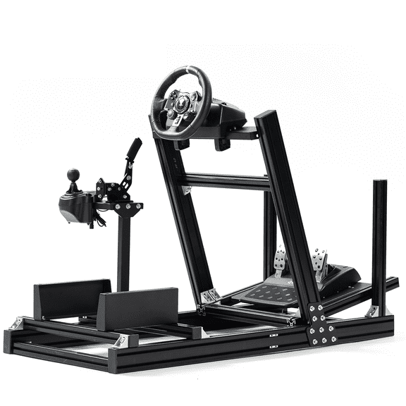 Marada Racing Simulator Cockpit for Logitech G920 G29, Thrustmaster T80 T150, Black