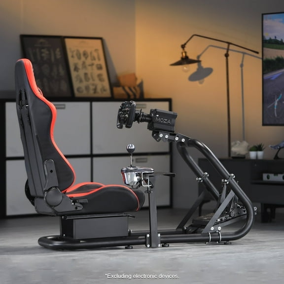 Marada Racing Simulator Cockpit with Game Seat Fit for Logitech G25 G27 G29 G920 T80 T150 PC
