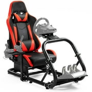 Marada Racing Simulator Cockpit with Game Seat Fit for Logitech G25 G27 G29 G920 T80 T150 PC