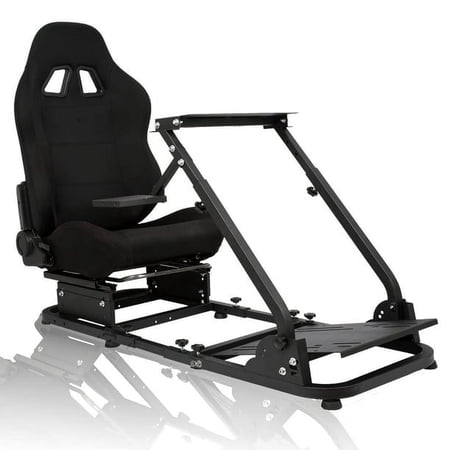 Marada Racing Simulator Cockpit with Game Seat for Logitech G25 G27 G29 Racing Wheel Stand