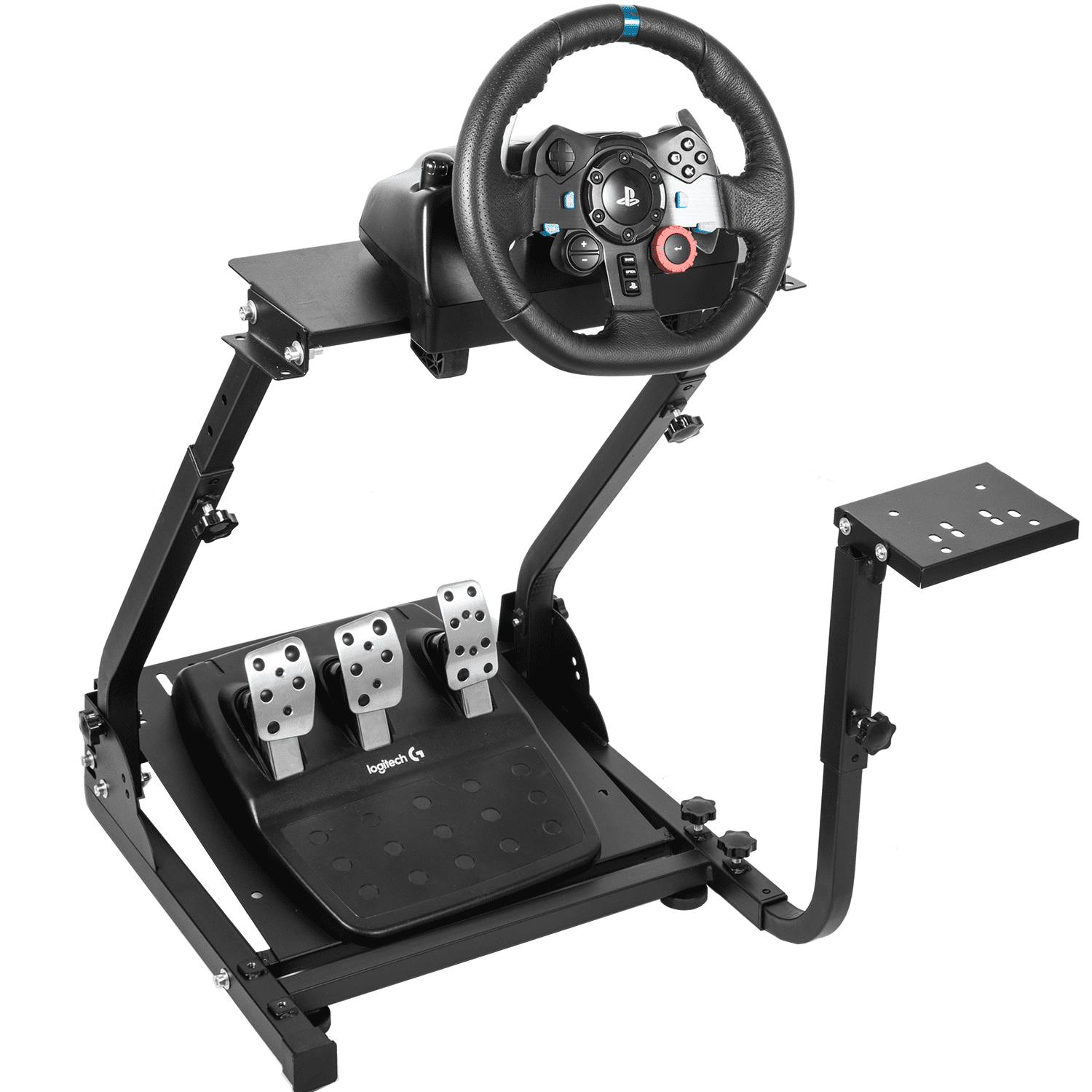 Marada Racing Wheel Stand with Shifter Mount Height Adjustable Fit