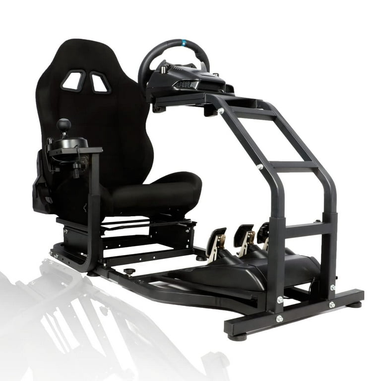 Marada Sim Racing Cockpit Stand Adjustable with Game Seat Fit for Logitech  G29 G920 Thrustmaster 