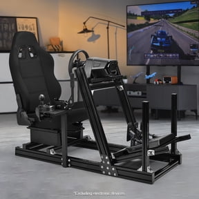 Marada Sim Racing Cockpit Wheel Stand for Logitech & Thrustmaster, Black