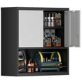 thumbnail image 1 of Marage Garage Cabinet,Metal Locking Wall Cabinet for Garage,Utility Cabinet for Office,Warehouse,Grey-Black, 1 of 8