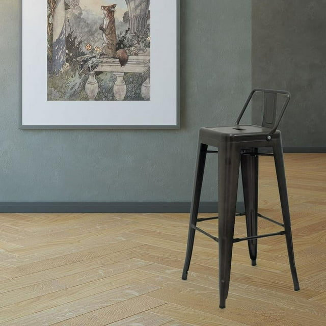 Marais A Bar Stool with Low Back