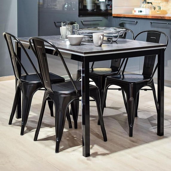 Marais A Dining Chair with Metal Seat