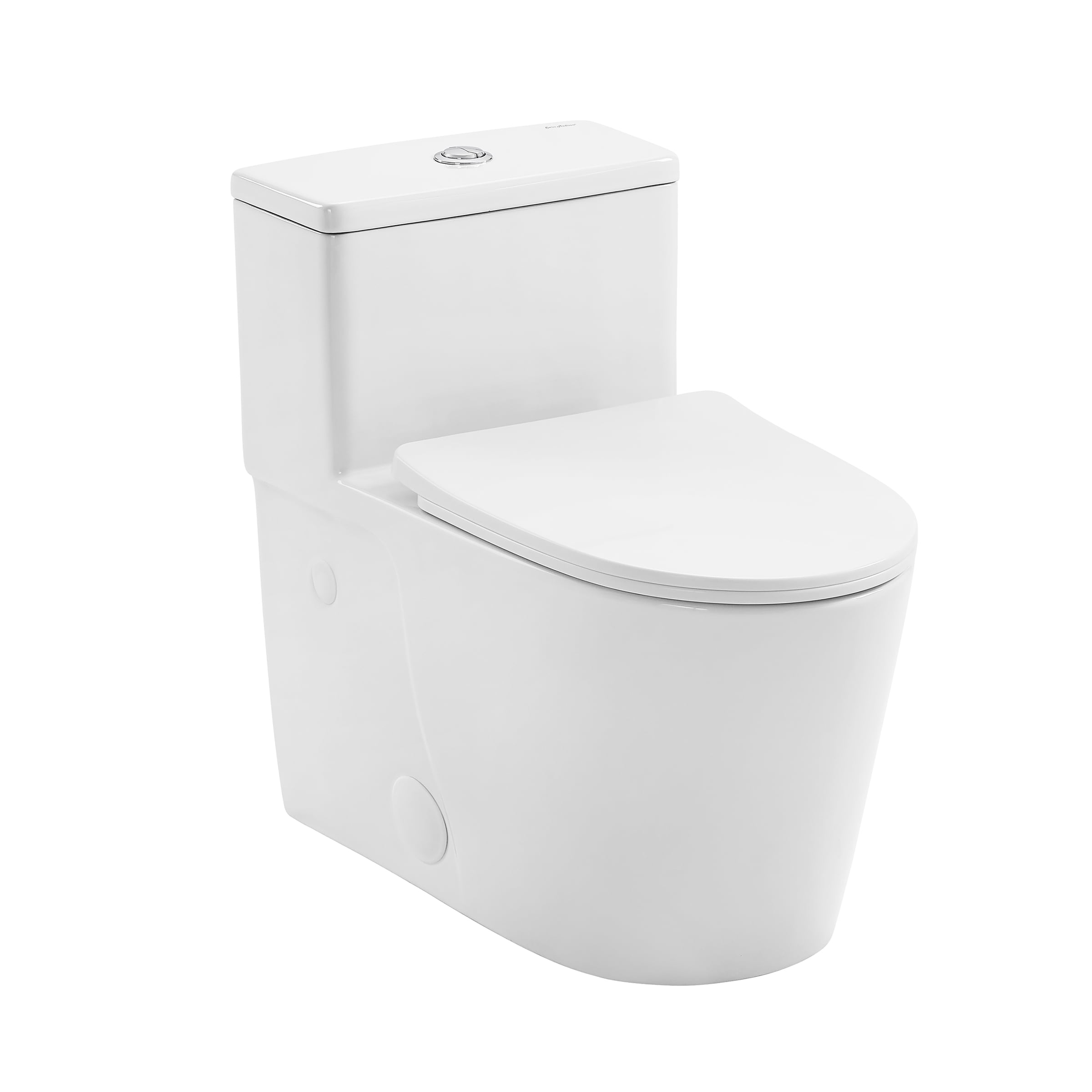 Arles White Ceramic Elongated Dual-Flush Toilet