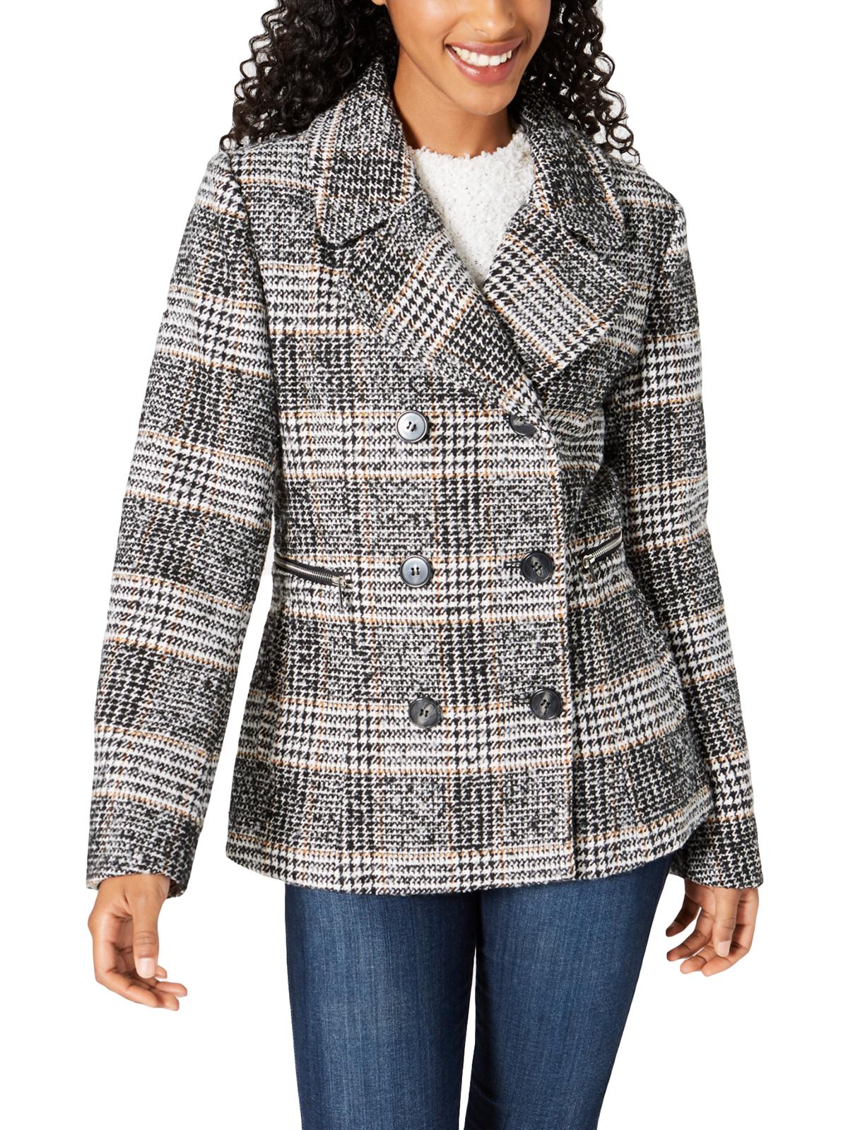 Maralyn & Me Womens Juniors Wool Blend Cold Weather Pea Coat - image 1 of 4