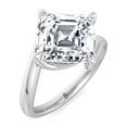 thumbnail image 1 of Marana - Moissanite Asscher Cut Lab Diamond Twisted Band Solitaire Engagement Ring, 1 of 3