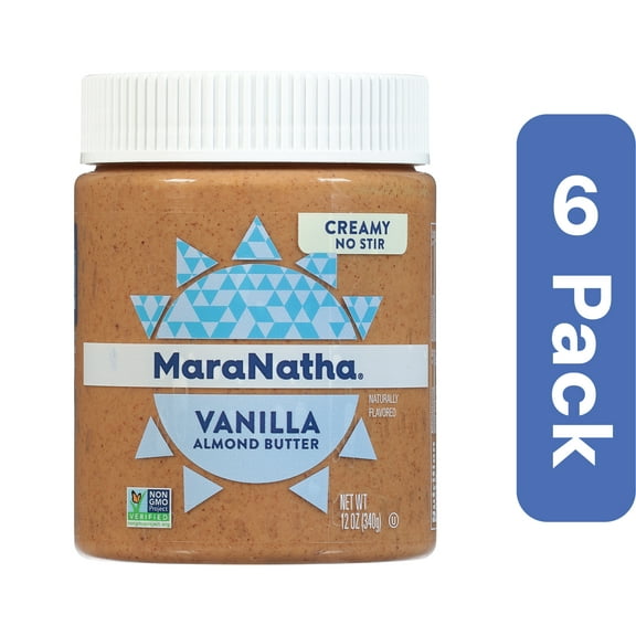 Maranatha Roasted Vanilla Almond Butter 12 oz (Pack of 6)