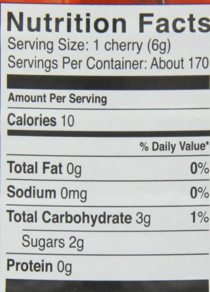 Maraschino Cherries with Stems, 74 Ounce Jar