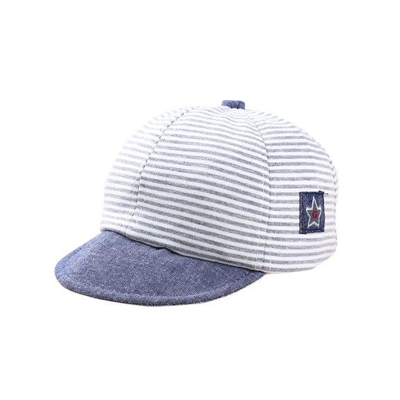 Maraso Infant Baby Boy Girl Striped Baseball Cap Sunhat