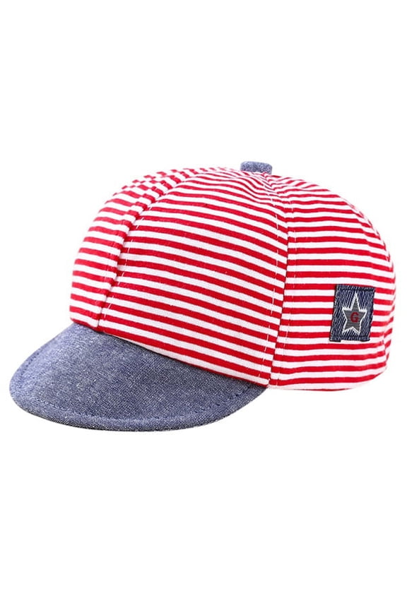 Vigorush Infant Baby Boy Girl Striped Baseball Cap Sunhat