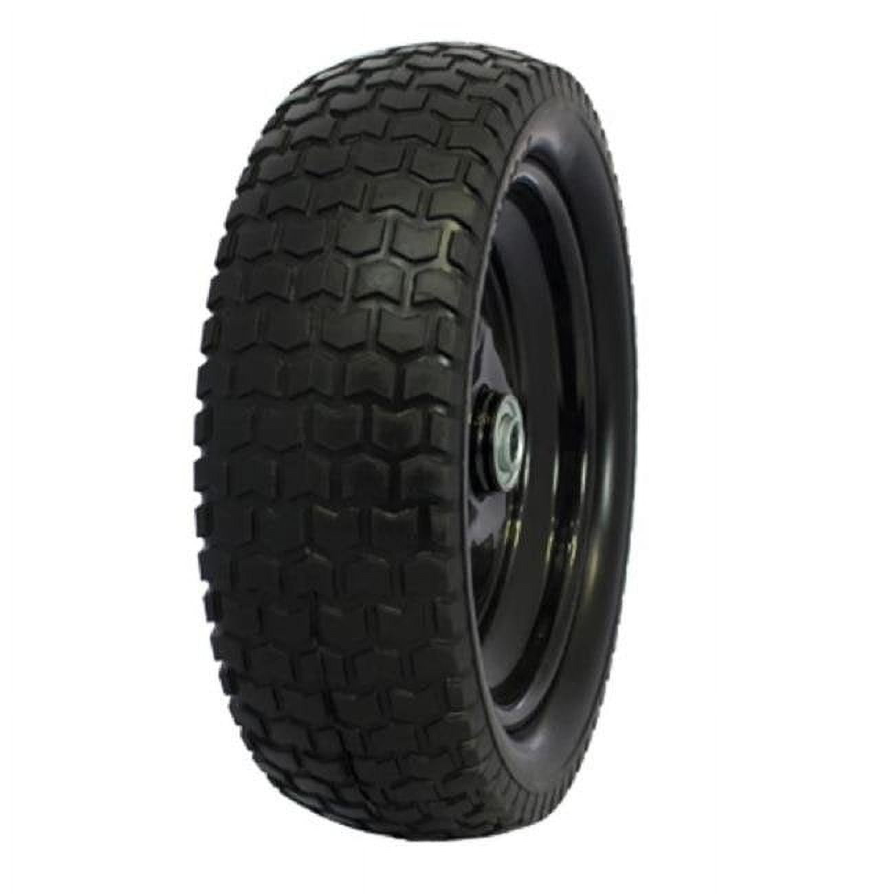 Marastar 263723 13 x 5.06 in. Flat Free Garden Cart Tire & Wheel