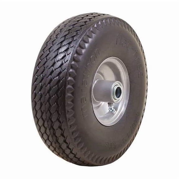 Marastar Flat Free Wheel,Polyurethane,300 lb,Gray 00015