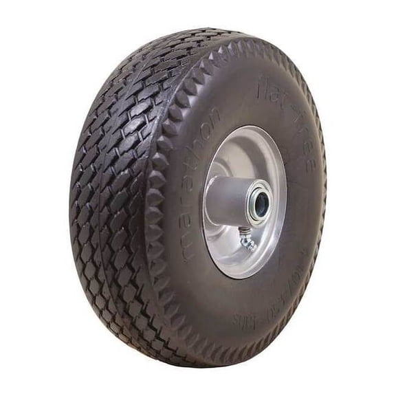 Marastar Flat Free Wheel,Polyurethane,300 lb,Gray 00015