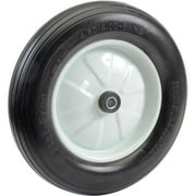Marastar Flat Free Wheel, Polyurethane, 500lb, White 00063