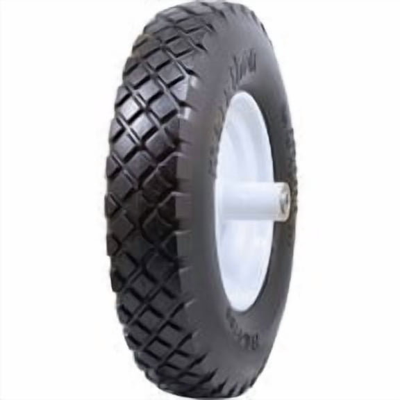 Marastar Marathon Flat Free Wheelbarrow Wheel - Single Pack