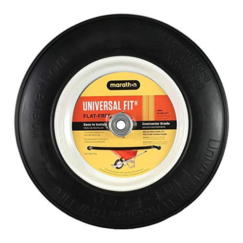 Marathon 00265 Universal Fit Flat Free Wheelbarrow Tire