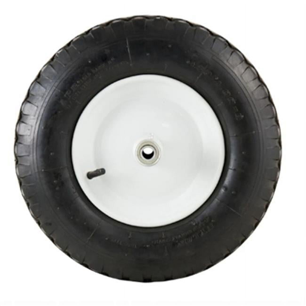 Marathon 20245 Wheelbarrow Tire + Wheel Assembly, Pneumatic, Knobby
