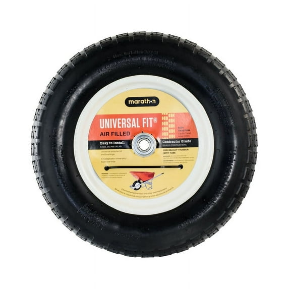 Marathon 20265 Pneumatic Air Universal Utility Wheelbarrow Tire 4.80/4.00-8
