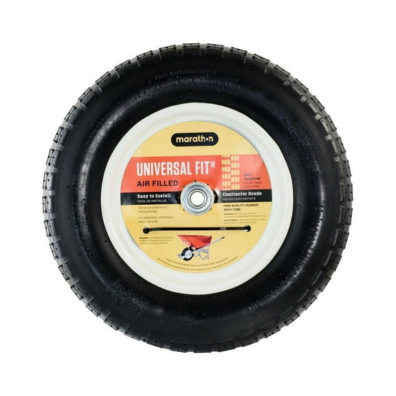 Marathon 20265 Pneumatic Air Universal Utility Wheelbarrow Tire 4.80/4.00-8