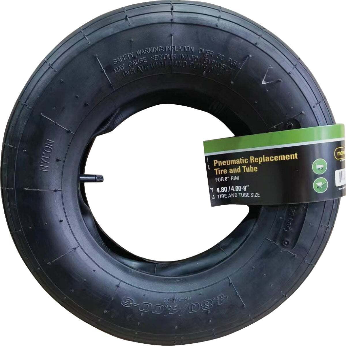 Marathon 4.80/4.00 - 8 In. Replacement Tire & Tube 20801