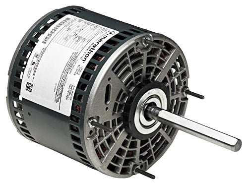 Marathon 48A11O2046 Direct Drive Motor, 1 Phase, Open Air Over, Thru-Bolt, Ball Bearing, 3/4 hp, 1075 rpm, 3 Speeds, 208-230 VAC, 48Y Frame, Permanent Split Capacitor
