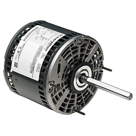 Marathon 48A11O2046 Direct Drive Motor, 1 Phase, Open Air Over, Thru-Bolt, Ball Bearing, 3/4 hp, 1075 rpm, 3 Speeds, 208-230 VAC, 48Y Frame, Permanent Split Capacitor