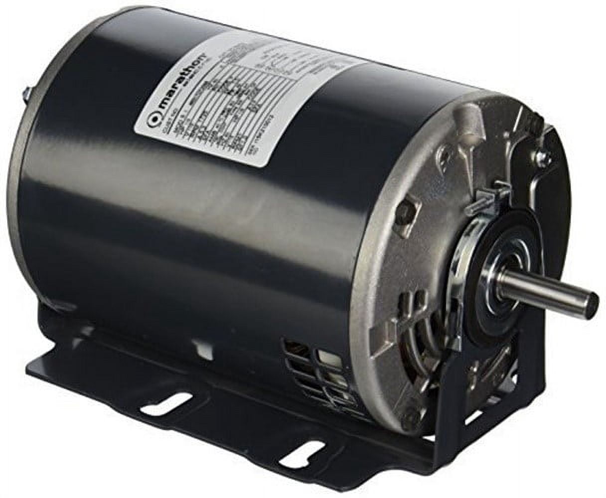 Marathon B402 48Y Frame Totally Enclosed 48S17D7209 Attic Fan Motor, 1/3 hp, 1800/1200 rpm, 115 VAC, 1 Split Phase, 2 Speeds, Ball Bearing, Resilient Base
