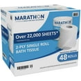 thumbnail image 1 of Marathon Bath Tissue, 2-Ply 470 Sheets, 48 Rolls Toilet Paper, 1 of 2