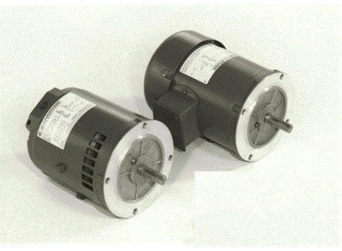 Marathon C334 56C Frame Open Drip Proof 5KC39RN44X Oil Burner Motor, 1 hp, 3600 rpm, 115/230 VAC, 1 Phase, 1 Speed, Ball Bearing, Flange Mount, Capacitor Start