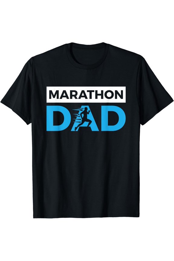 Marathon Dad Funny Sport Running Fathers Day Gift T-Shirt