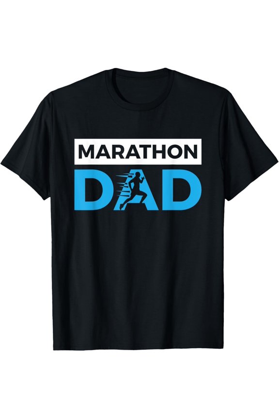 Marathon Dad Funny Sport Running Fathers Day Gift T-Shirt