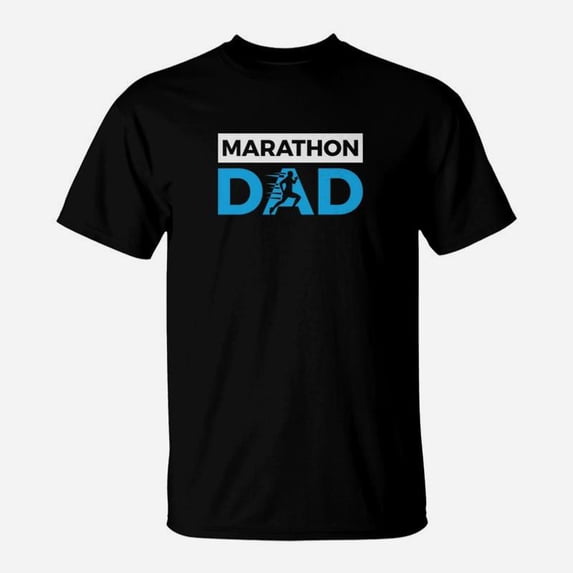 Marathon Dad Funny Sport Running Fathers Day Gift TShirt