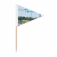 thumbnail image 1 of Marathon Events Long Running Toothpick Triangle Cupcake Toppers Flag, 1 of 3