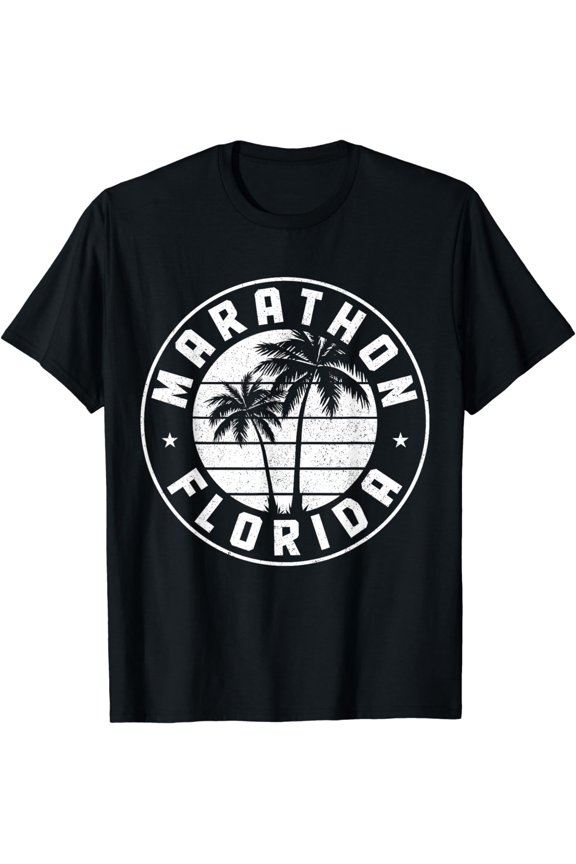 Marathon Florida FL Running Runner Marathoner Vintage T-Shirt