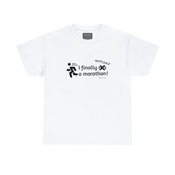 Marathon Funny Unisex Heavy Cotton T-Shirt from TSmartArt