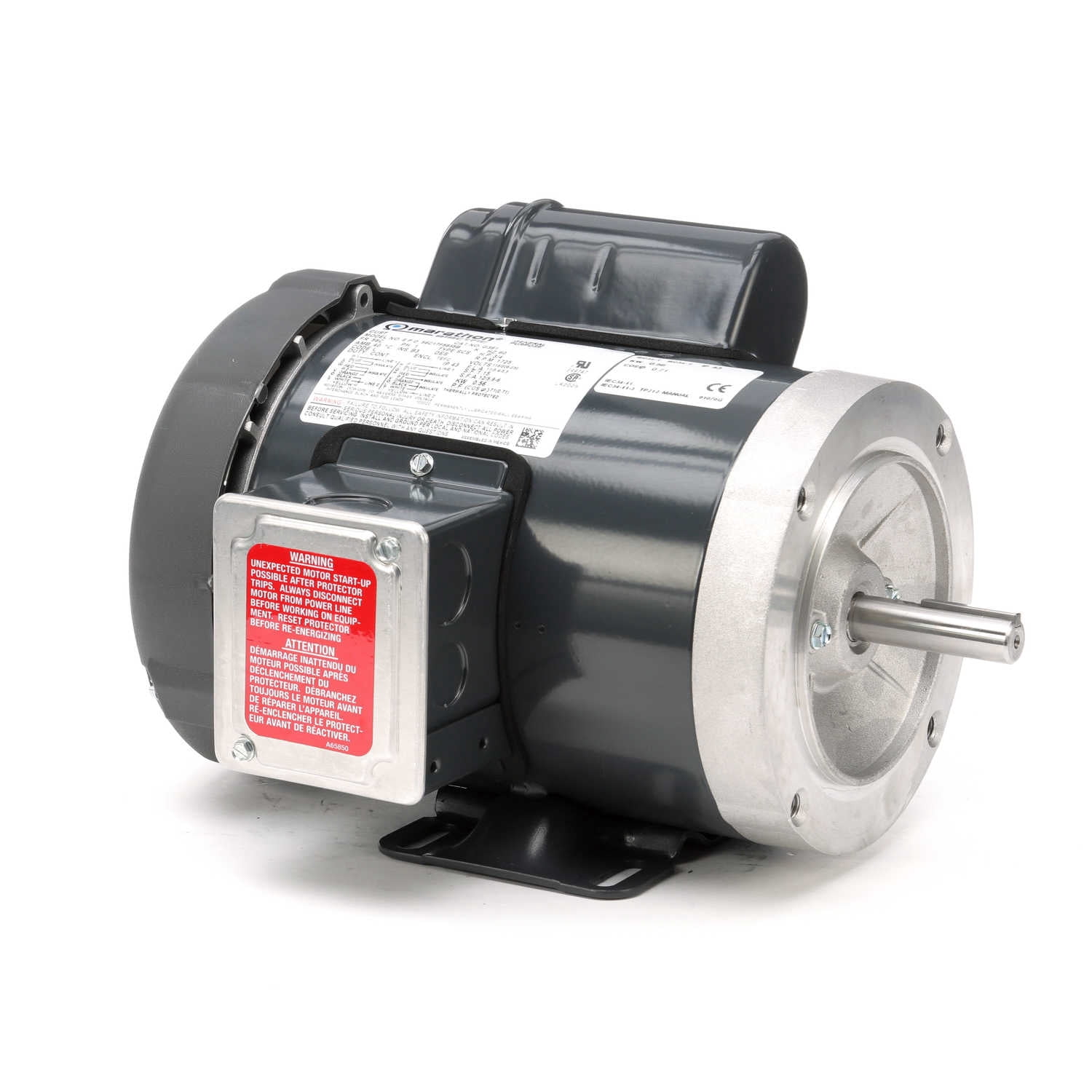 Marathon G381 Electric Motor 3/4 HP 1725 Rpm 1PH 115/208-230 V 56C 056C17F5955