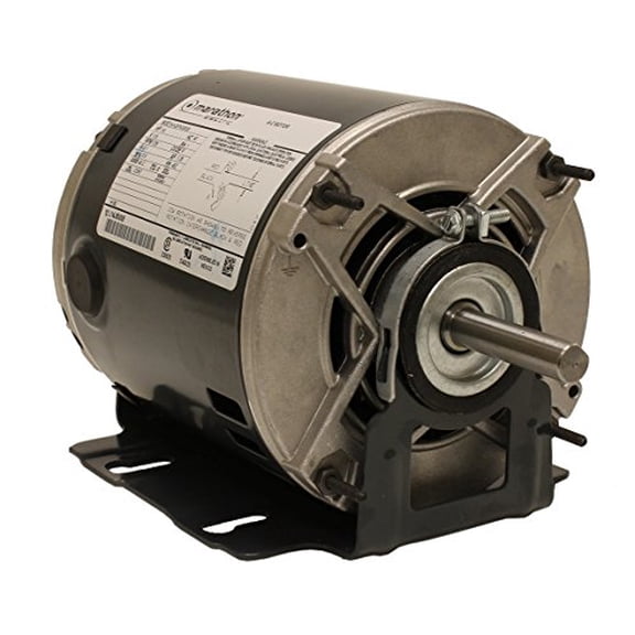 Marathon H160 48Z Frame Belt Drive Blower Motor, Single Split Phase, Resilient Ring Mount, Open Drip Proof, Ball Bearing, 5.1 amp, 1/4 hp, 1725 rpm, 115V
