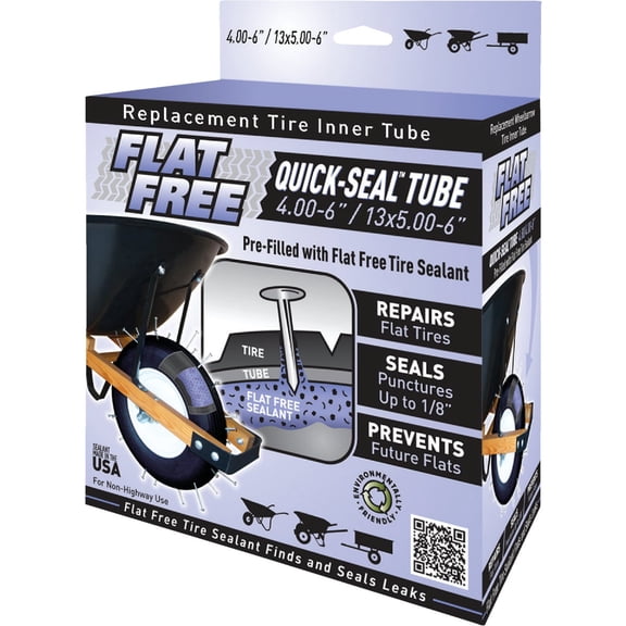 Flat Free 45011 6" Flat Free Quick Seal Tube